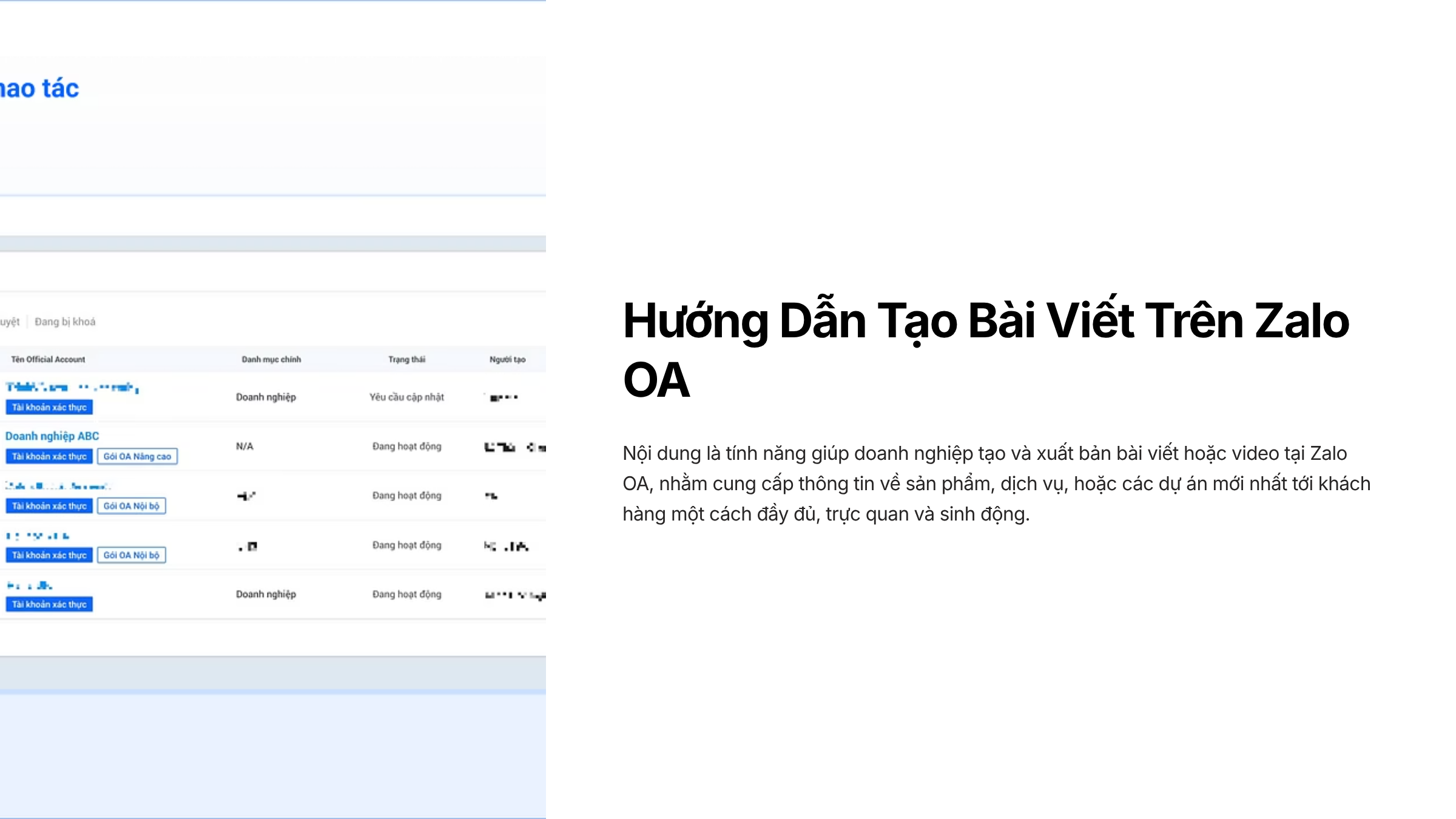 Bài 4 Hướng Dẫn Tạo Bài Viết Trên Zalo OA